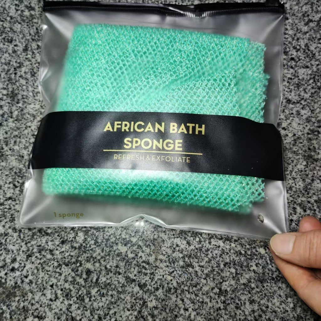 🔥Hot Sale ✨African Exfoliating Net Sponge（with Lemon Turmeric & Kojic Acid Brighetning Soap ）