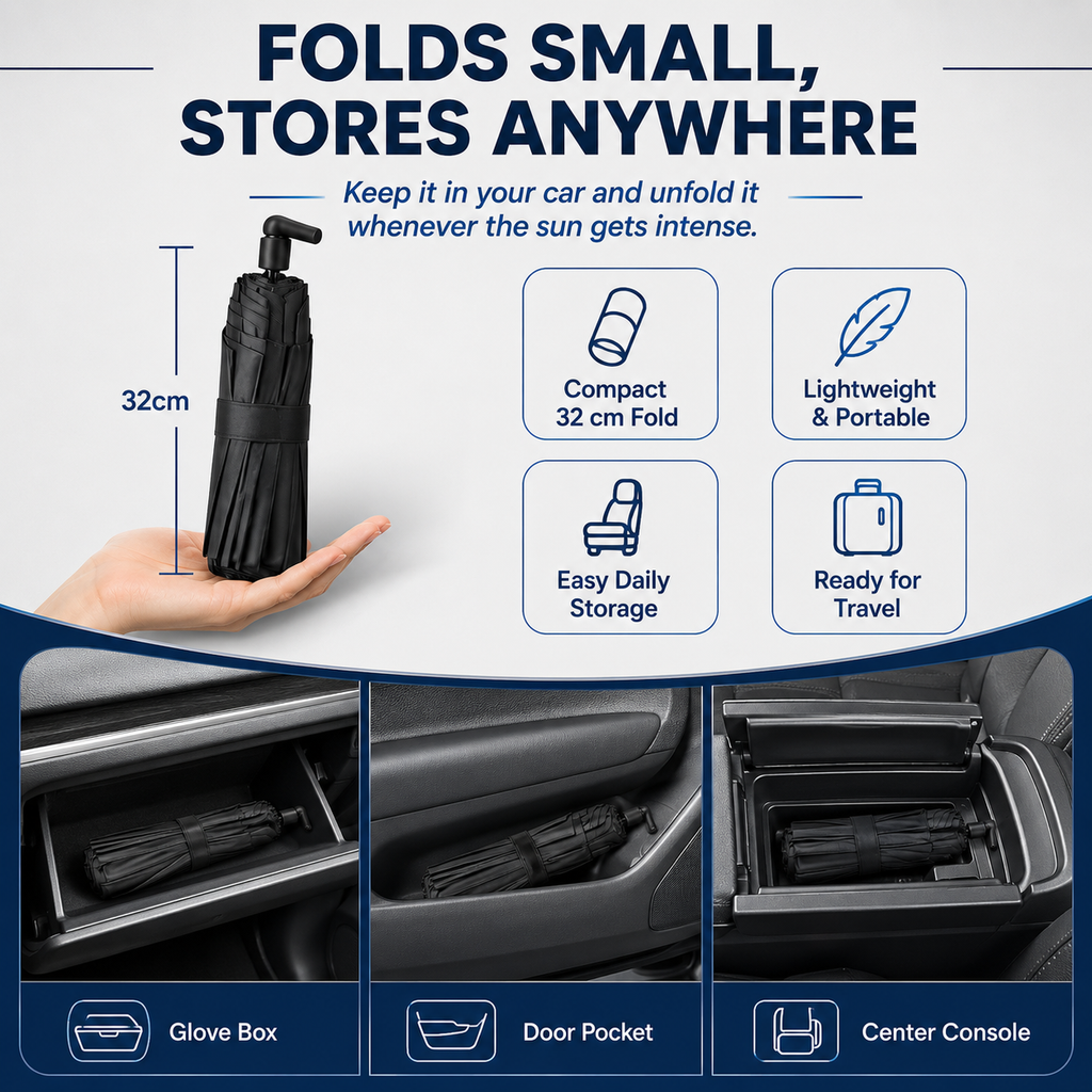 Car Windshield Sunshade - Foldable Car Sunshade (Thermal Insulation)