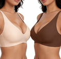 💗LIMITED TIME SALE 50% OFF⚡50K+ SOLD💕 Jelly Wireless Womens Comfortable Wireless Bras Push Up Bralettes Seamless Tshirts Bras Deep V Everyday Bras