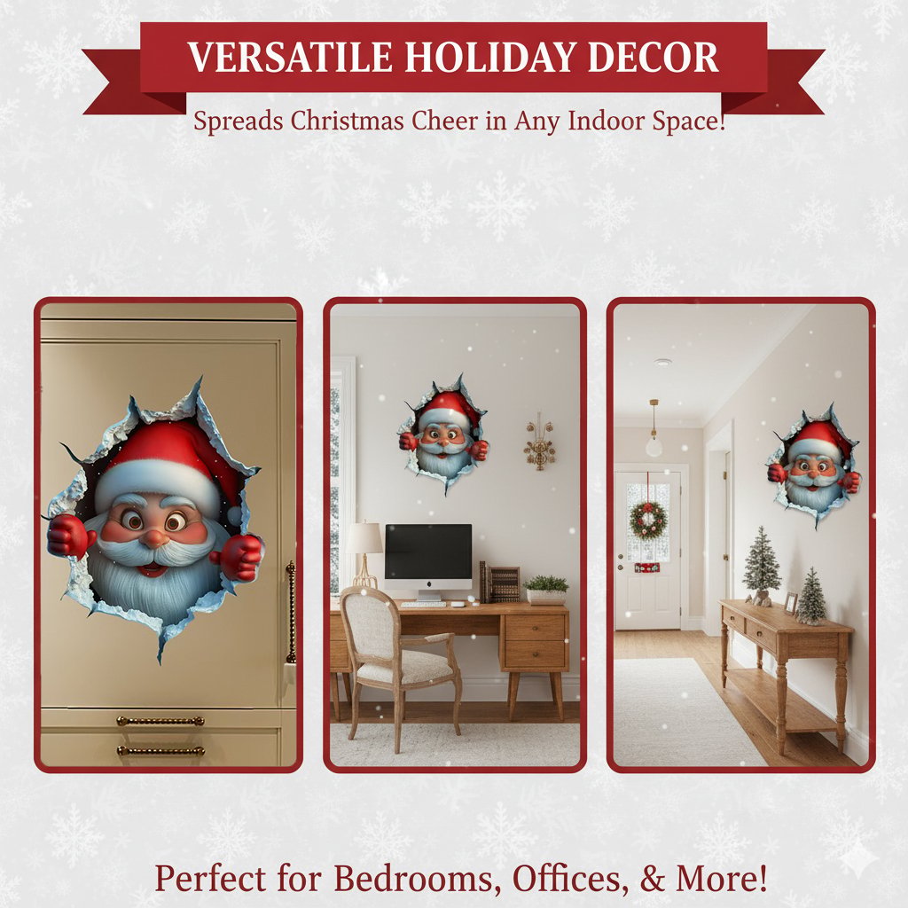 🎅Santa's Surprise 3D Wall Decals